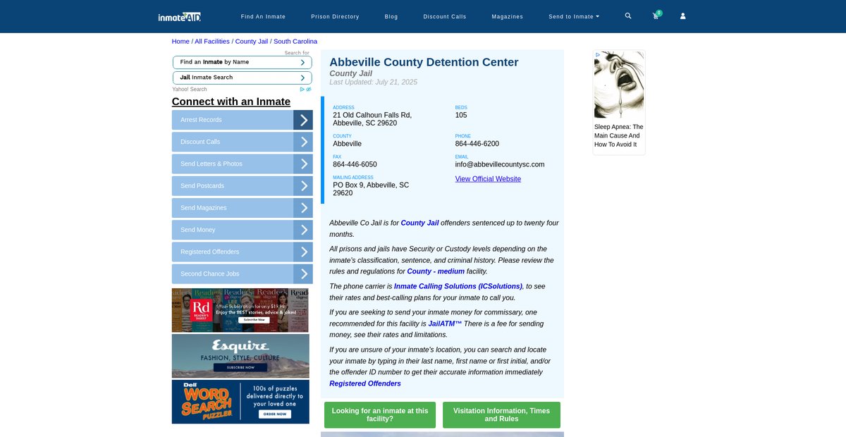 Preview of inmateaid.com