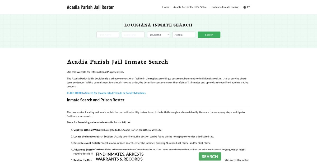 Preview of acadiaparishjail.org