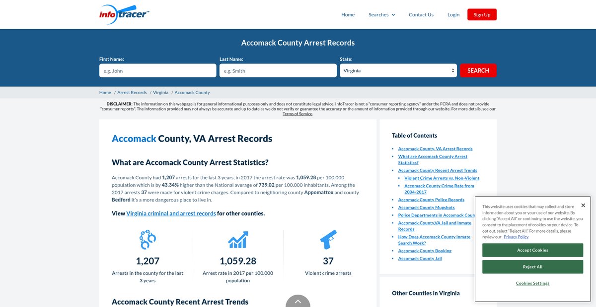 Preview of infotracer.com