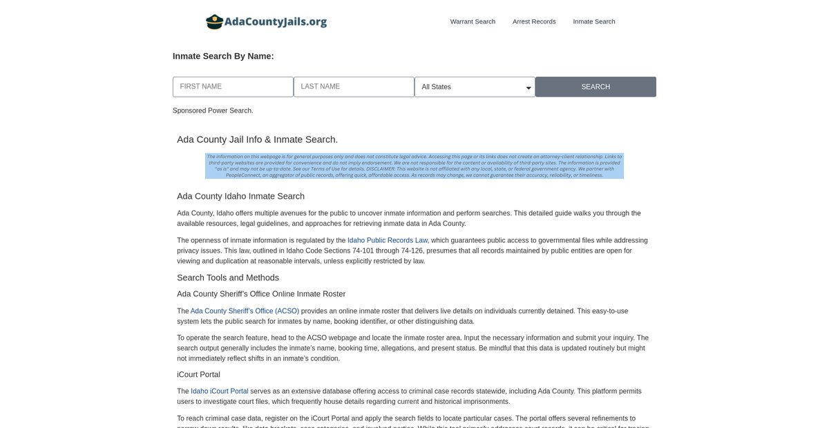 Preview of adacountyjails.org