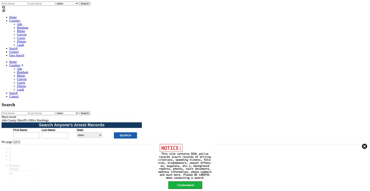 Preview of idaho.arrests.org