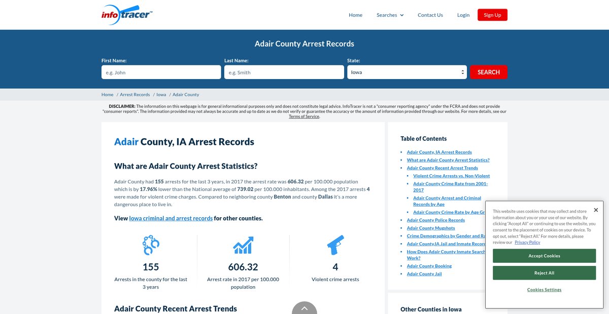 Preview of infotracer.com