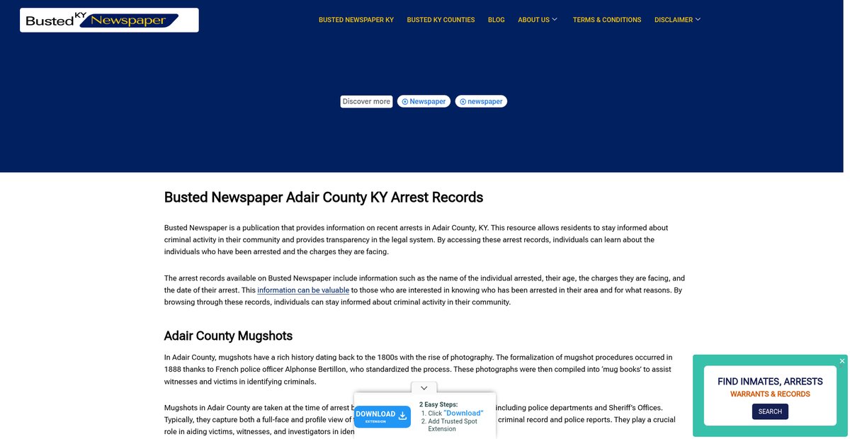 Preview of bustednewspaper-ky.com