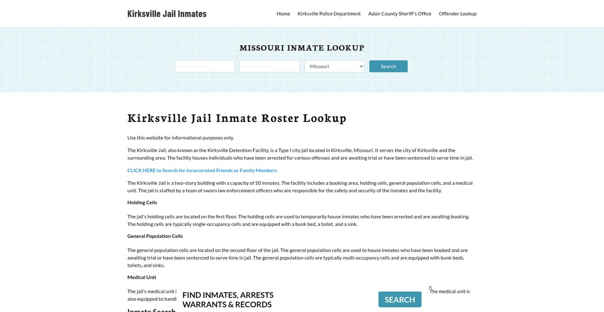 Preview of kirksvillejail.org