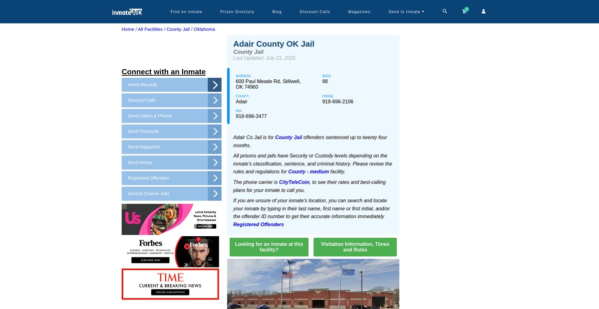 Preview of inmateaid.com