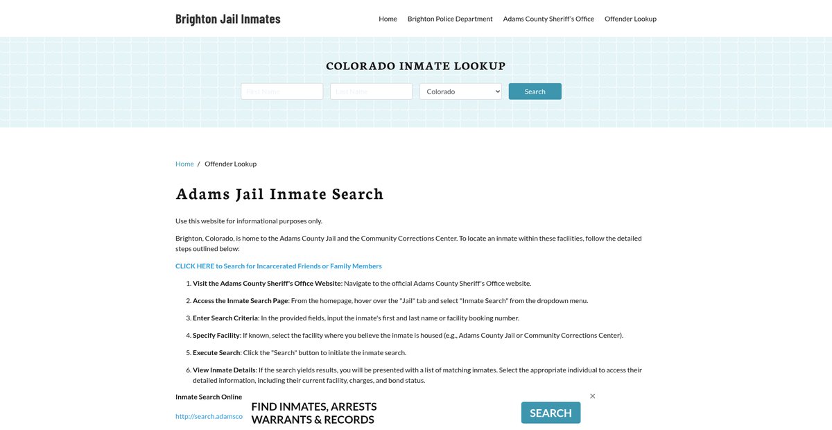 Preview of adamsjail.org