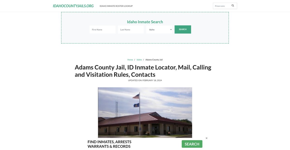 Preview of idahocountyjails.org