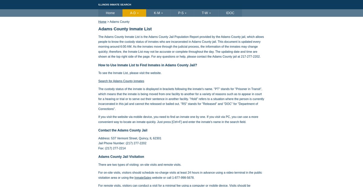 Preview of ilinmatesearch.org