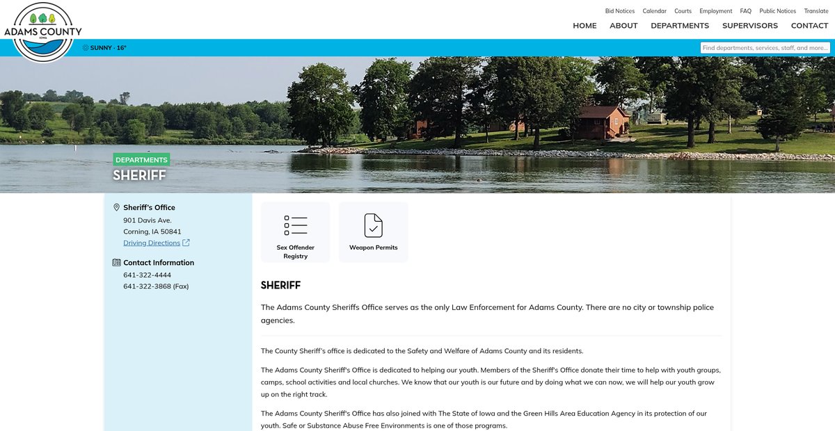Preview of adamscounty.iowa.gov