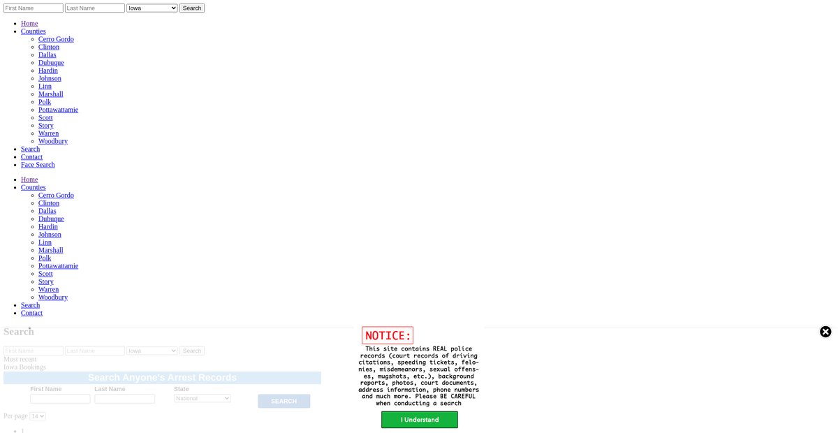 Preview of iowa.arrests.org