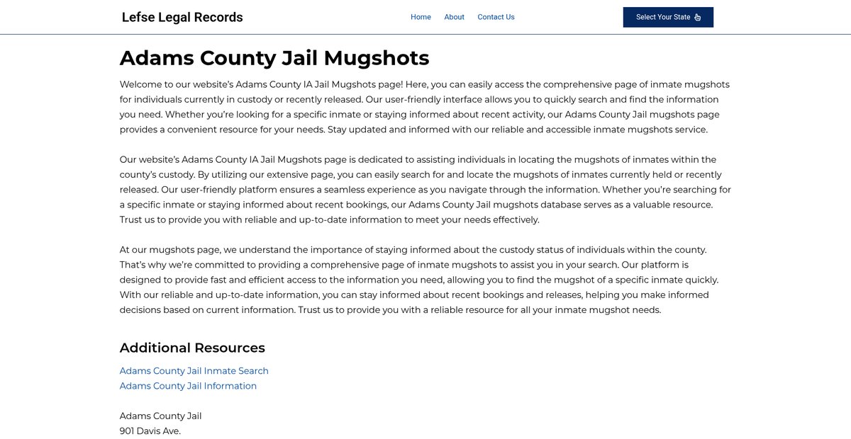 Preview of lefserecords.com