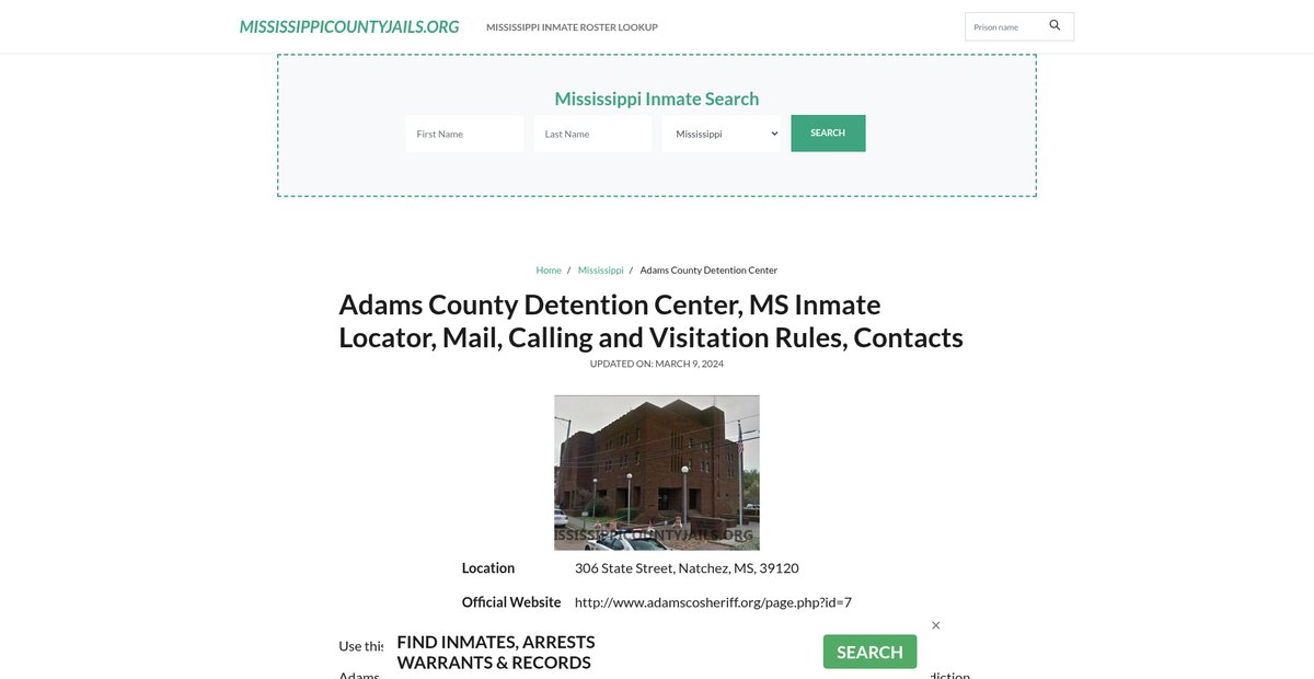 Preview of mississippicountyjails.org