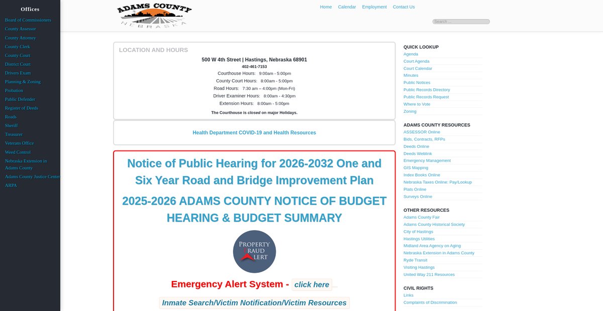 Preview of adamscountyne.gov