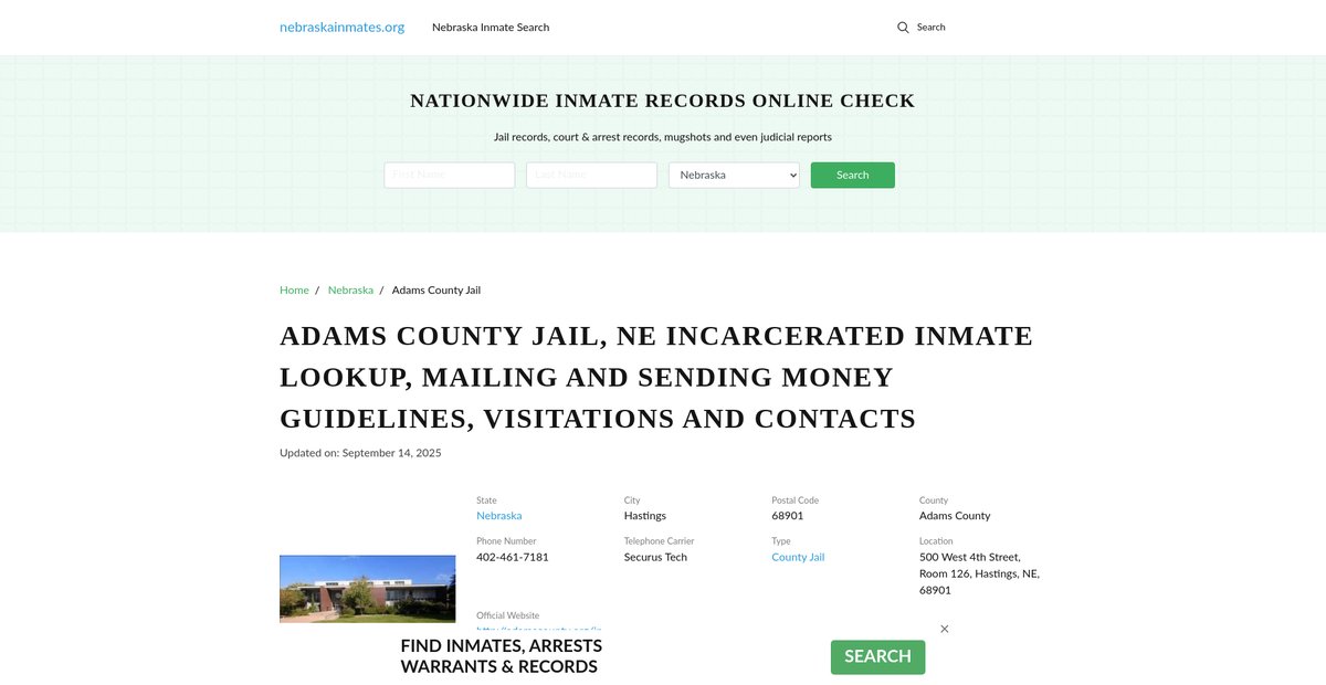 Preview of nebraskainmates.org