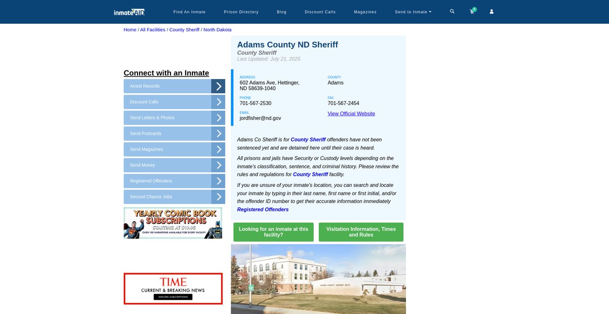 Preview of inmateaid.com