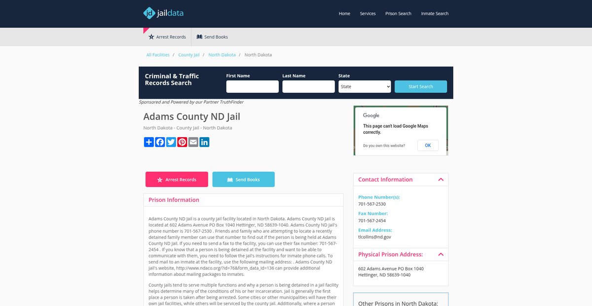 Preview of jaildata.com