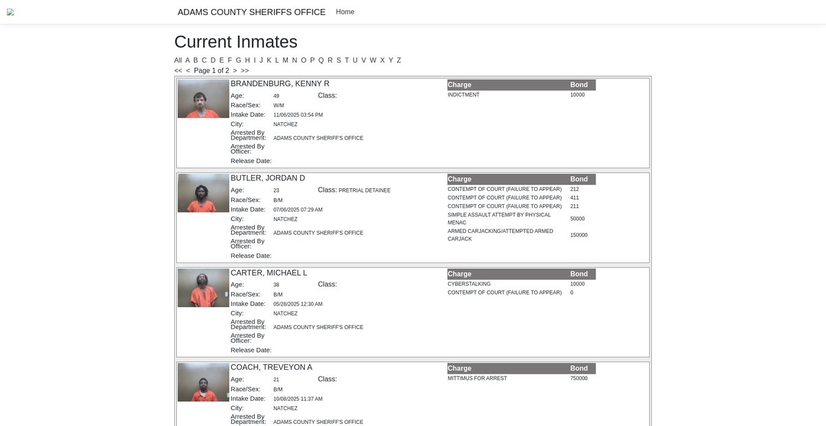 Preview of adamscosheriff.net