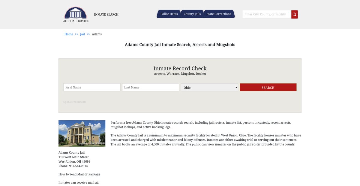 Preview of ohiojailroster.com