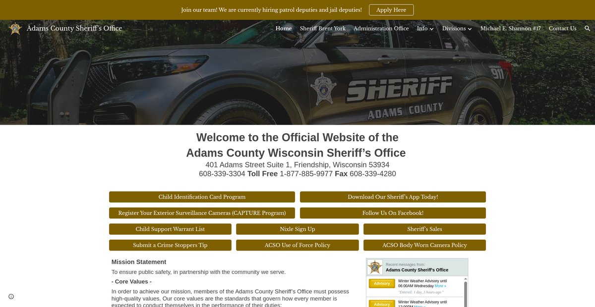Preview of adamsso.com