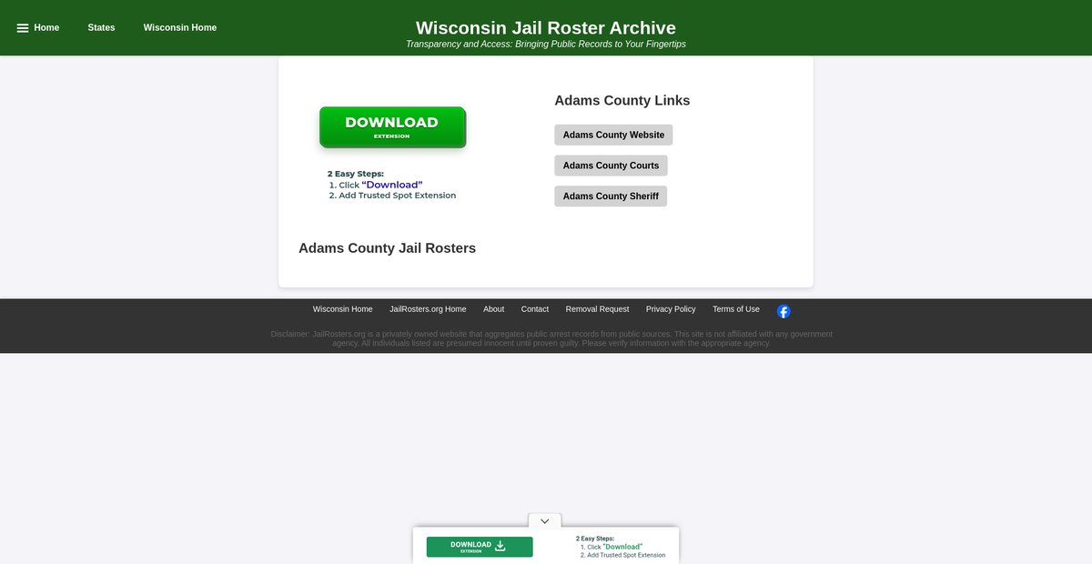 Preview of jailrosters.org