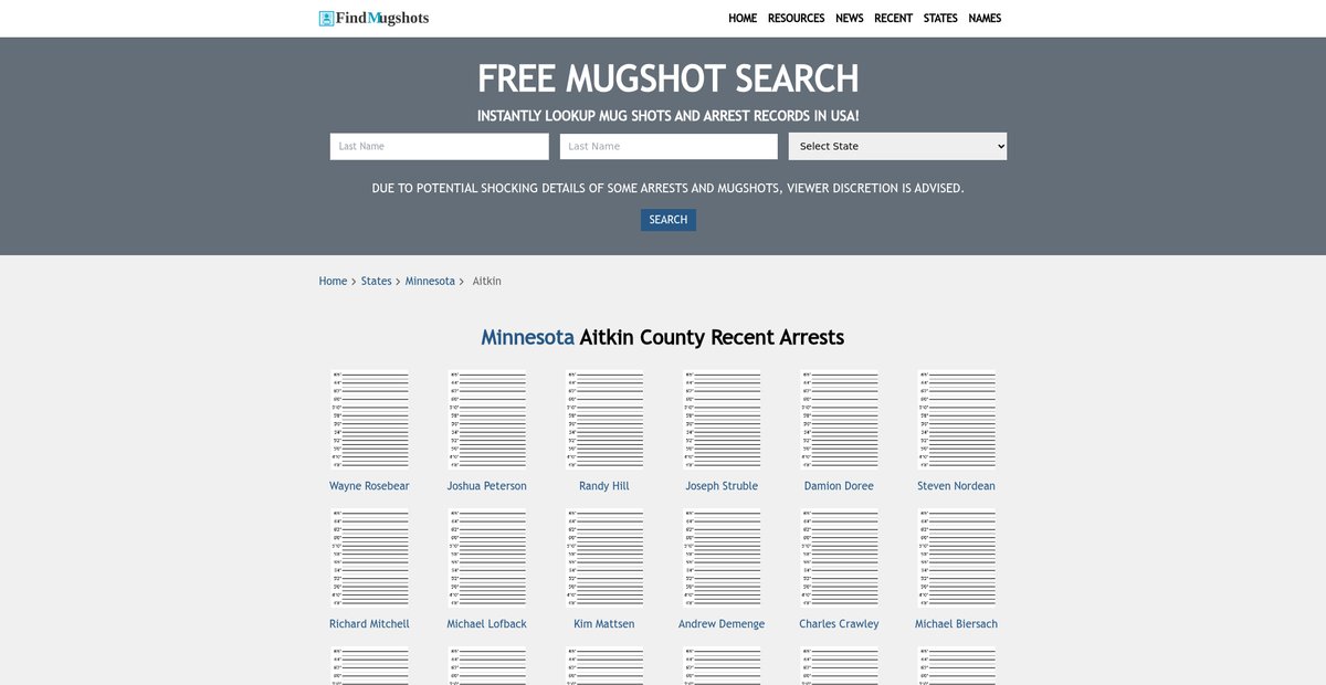Preview of findmugshots.com