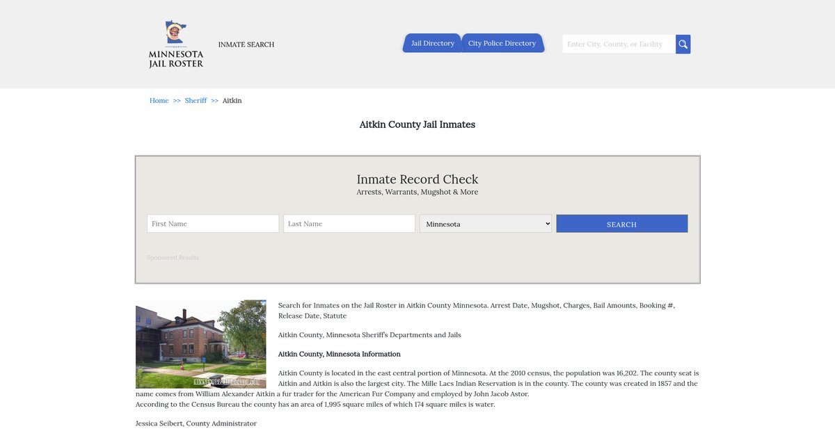 Preview of minnesotajailroster.com