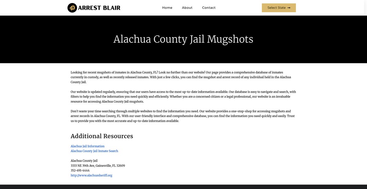 Preview of arrestblair.org