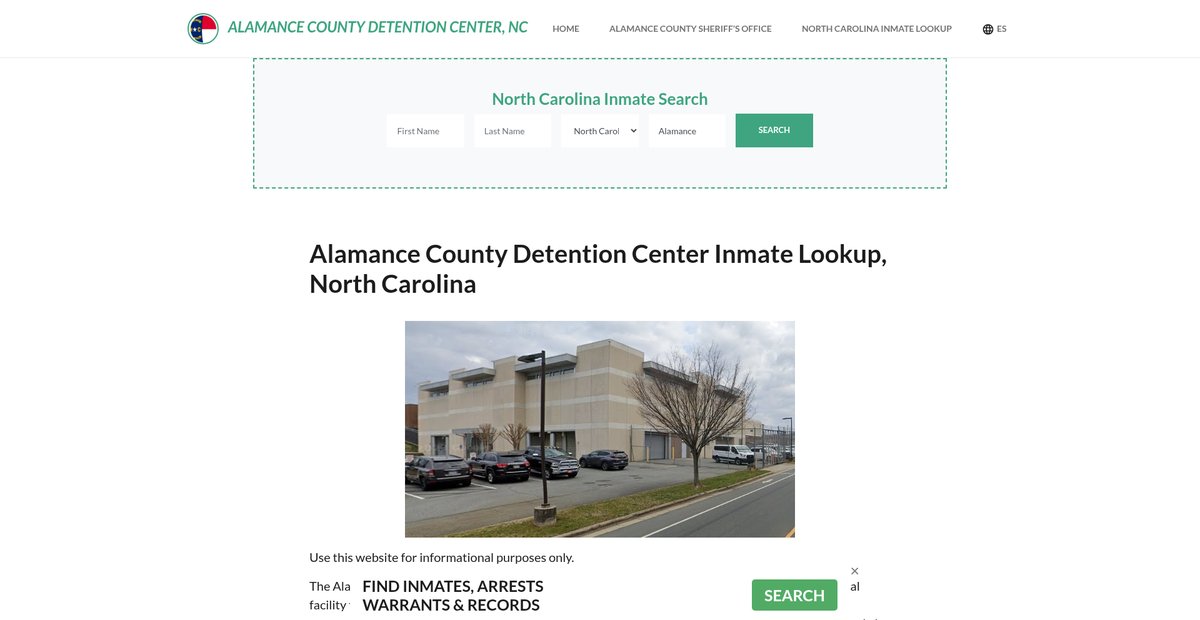 Preview of alamancecountydetentionnc.org