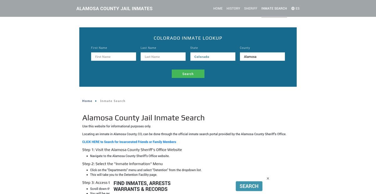 Preview of alamosajailroster.org