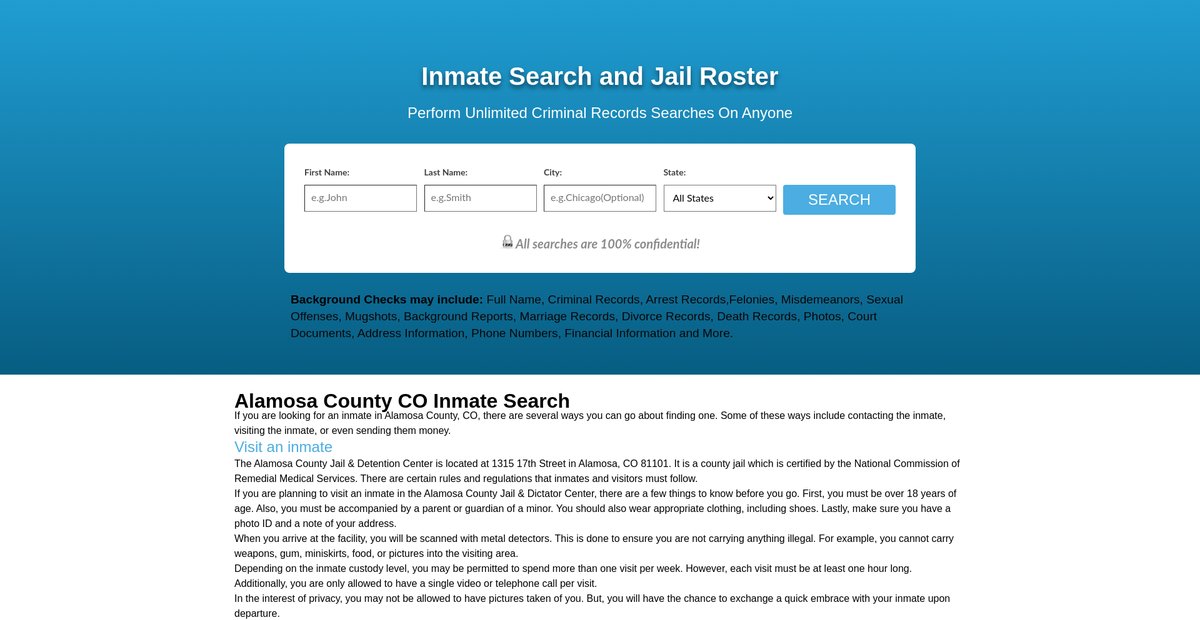 Preview of prisoninmatesearch.org