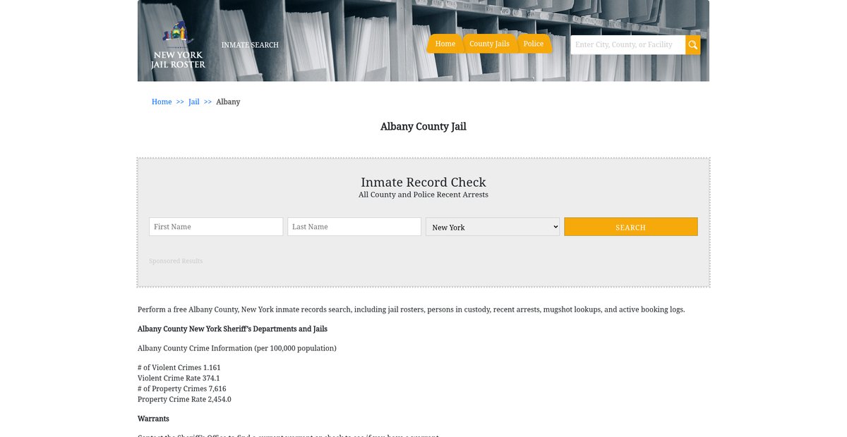 Preview of newyorkjailroster.com