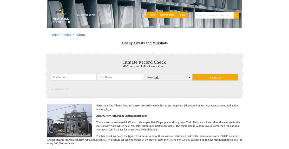 Preview of newyorkjailroster.com