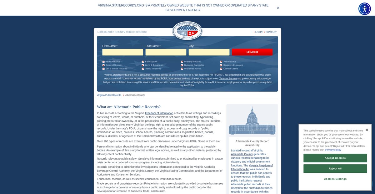 Preview of virginia.staterecords.org