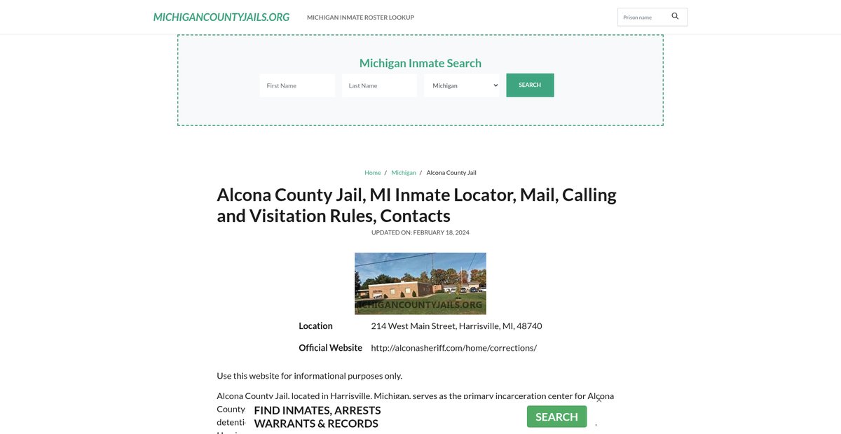 Preview of michigancountyjails.org