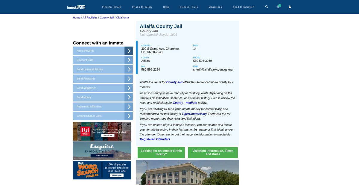 Preview of inmateaid.com