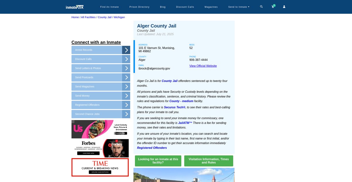 Preview of inmateaid.com
