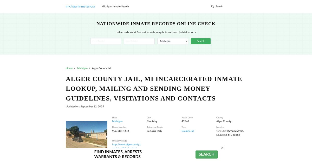 Preview of michiganinmates.org