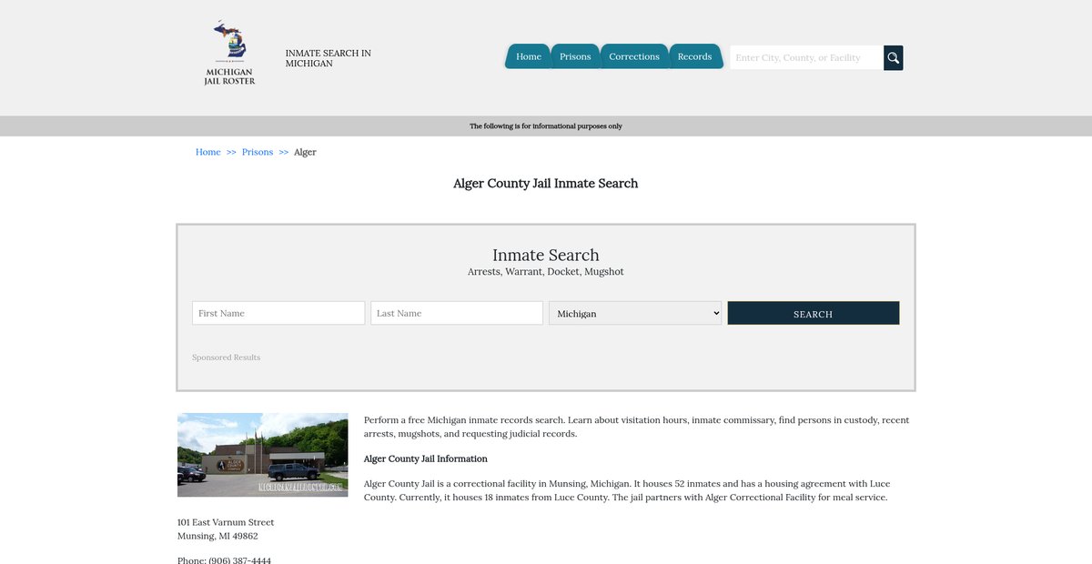 Preview of michiganjailroster.com
