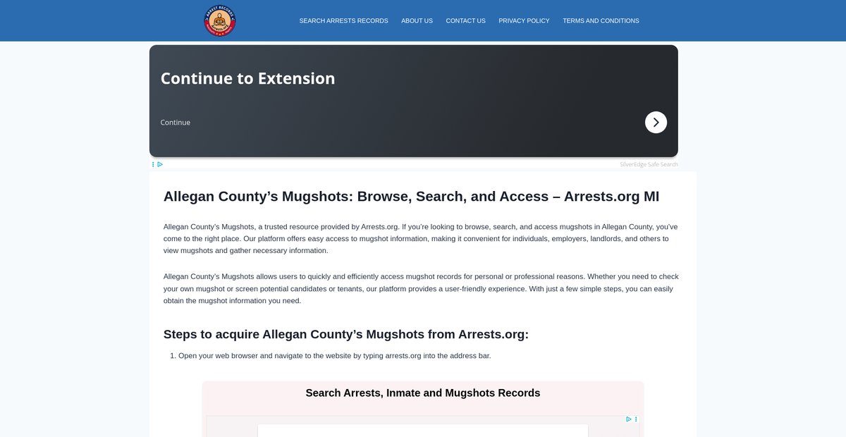 Preview of allegan-mugshots.arrests-org.com