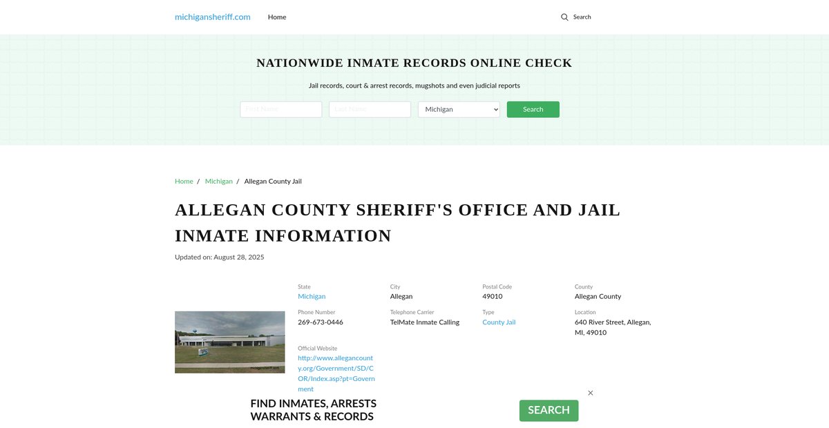Preview of michigansheriff.com
