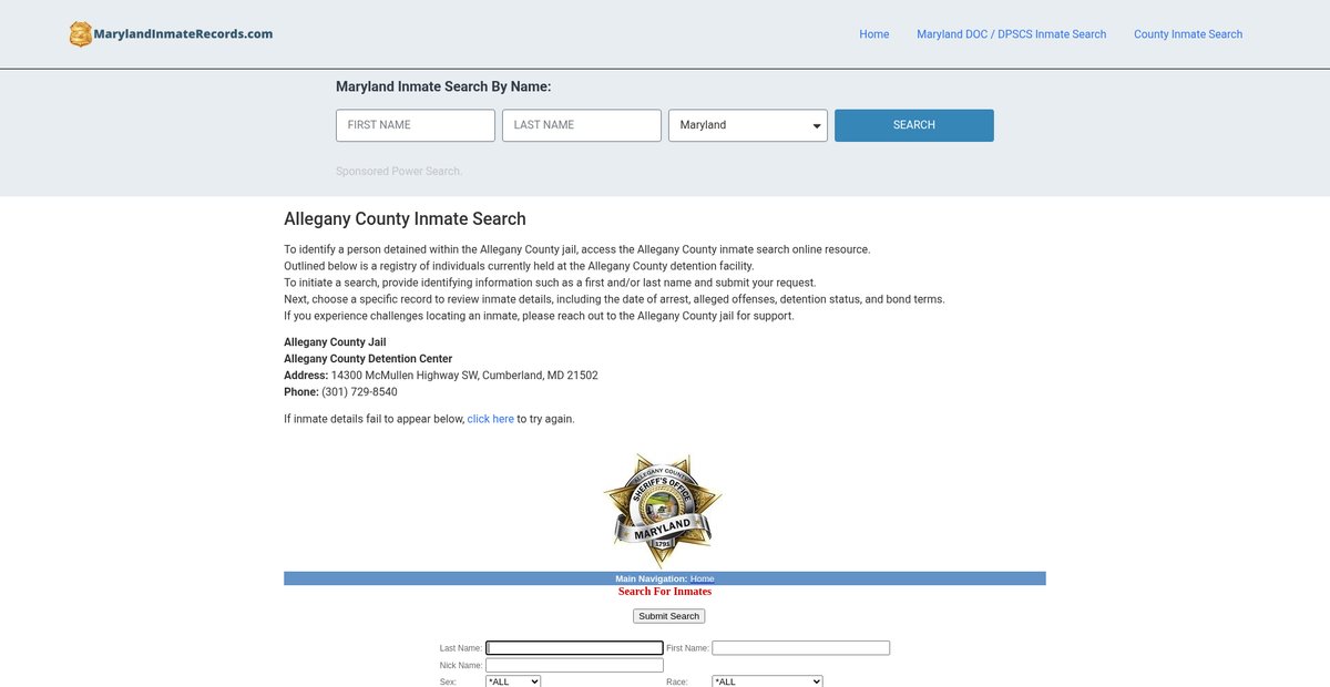 Preview of marylandinmaterecords.com