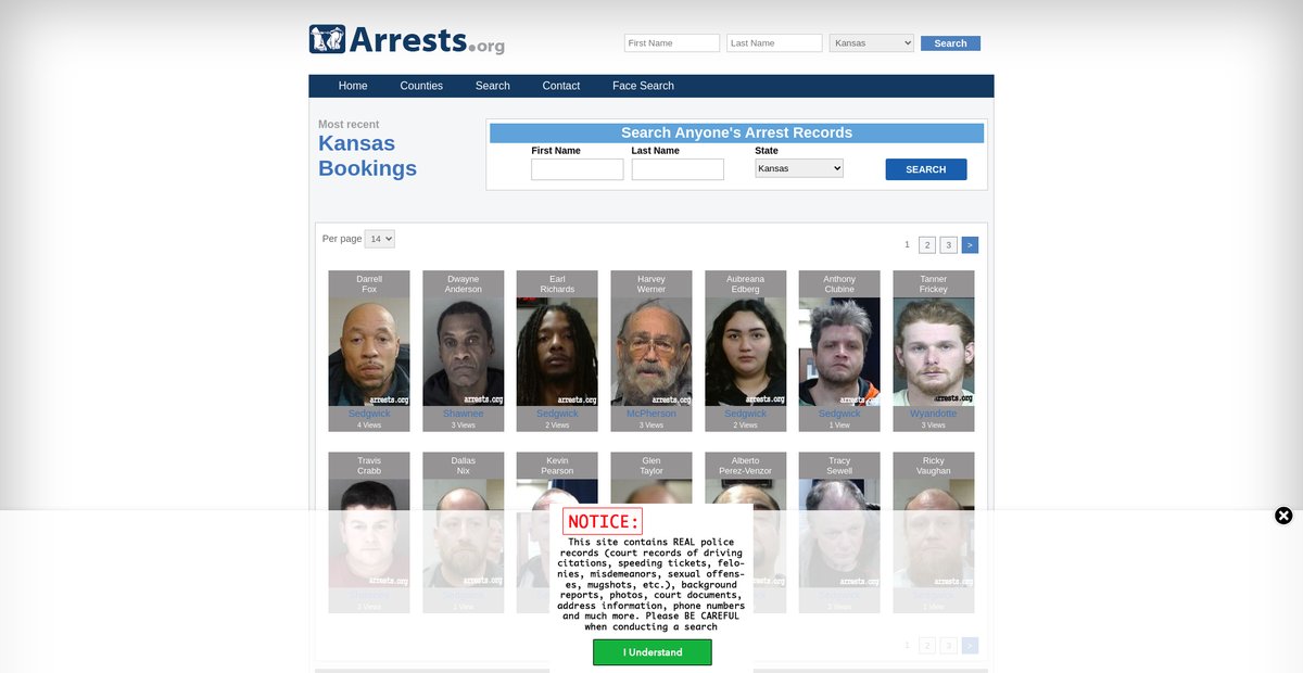 Preview of kansas.arrests.org