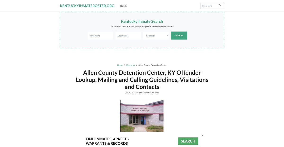 Preview of kentuckyinmateroster.org