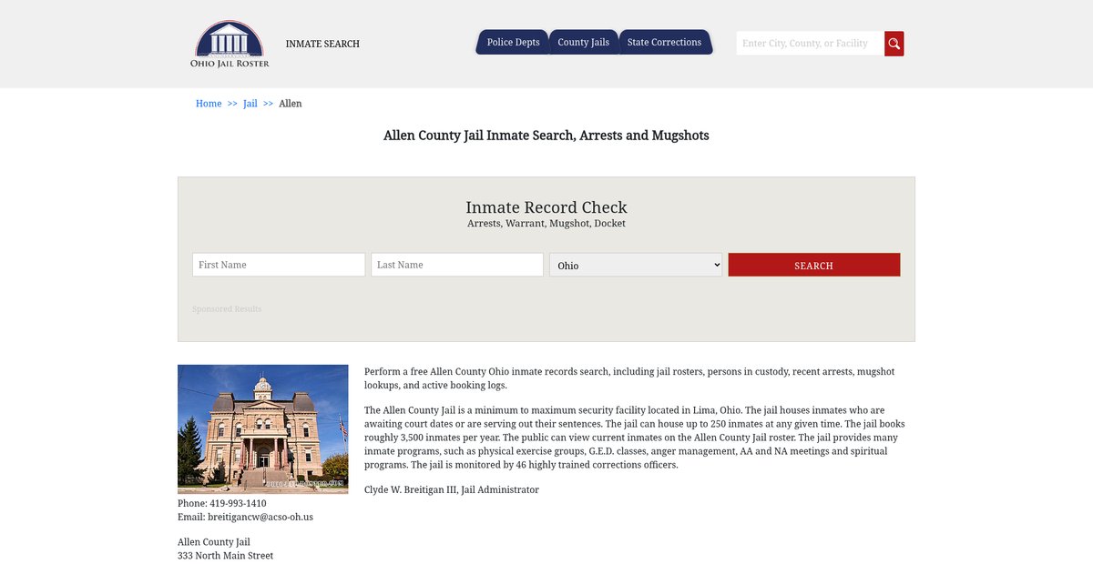 Preview of ohiojailroster.com