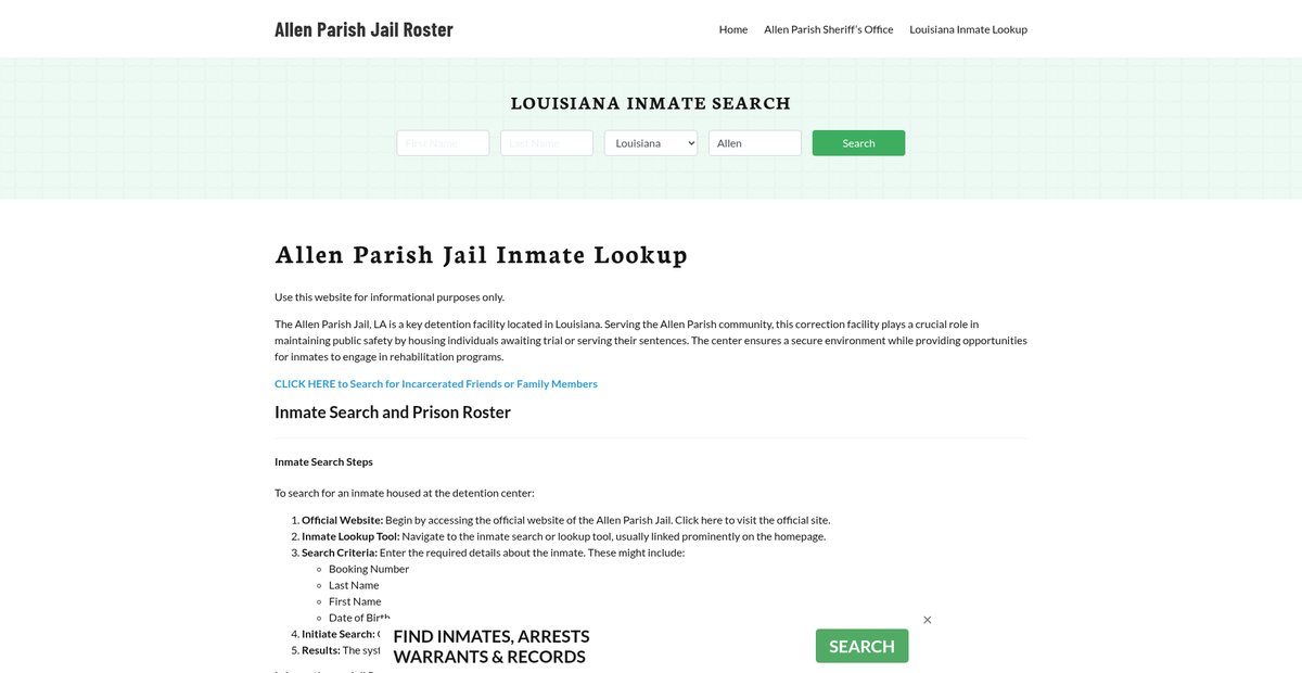Preview of allenparishjail.org