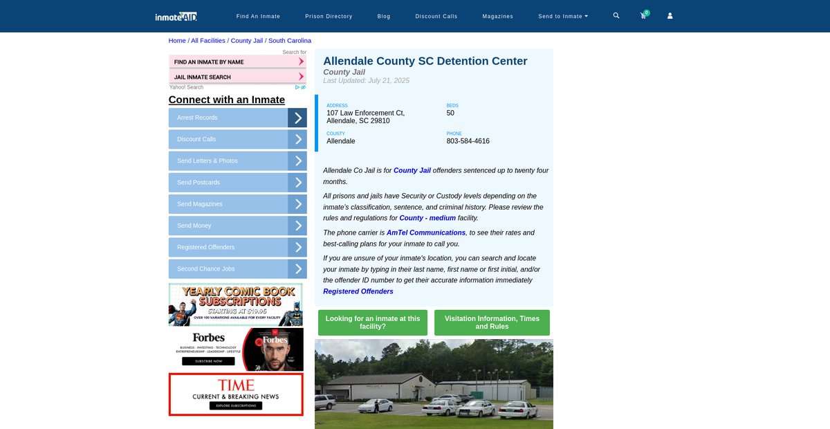 Preview of inmateaid.com
