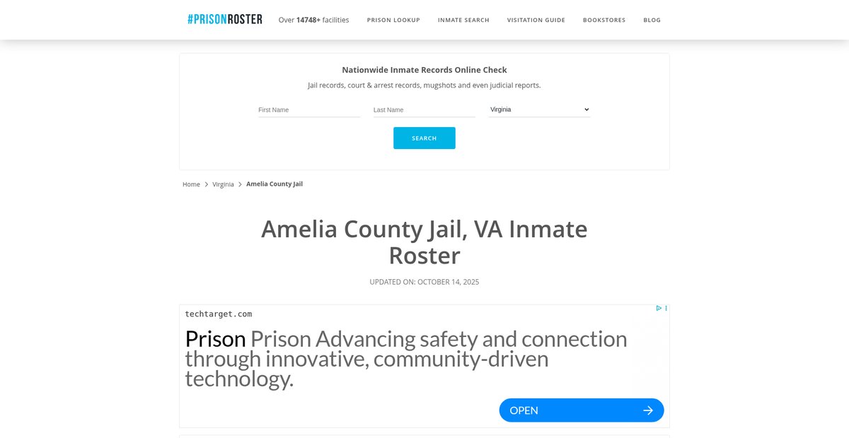 Preview of prisonroster.com