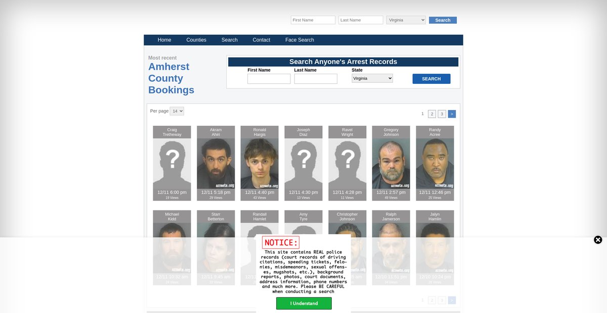 Preview of virginia.arrests.org