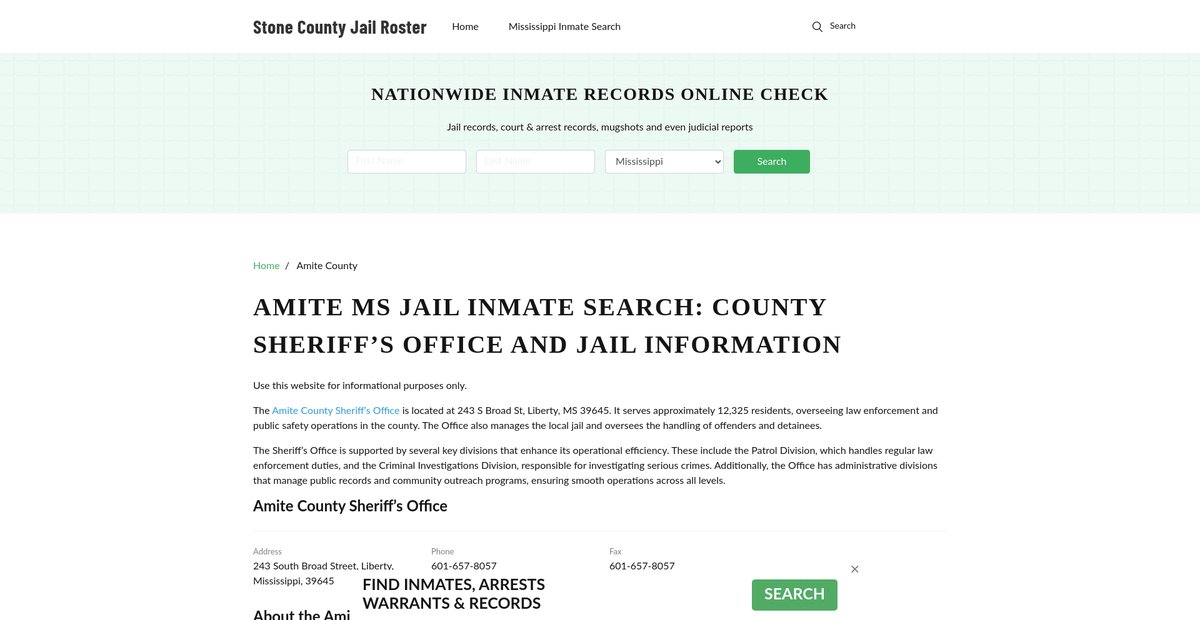 Preview of stonecountygov.com