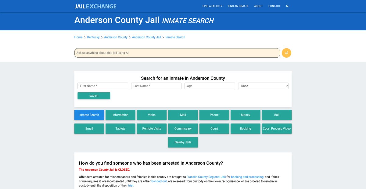 Preview of jailexchange.com